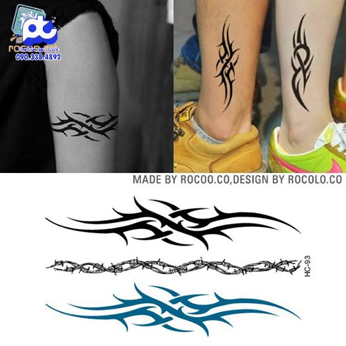 Hình Xăm Dán Tattoo Hoa Văn