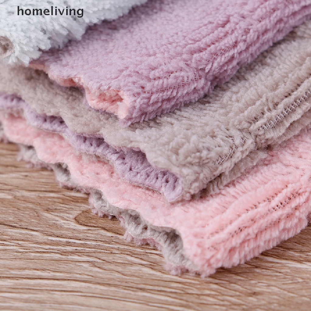 Khăn Lau Chén Dĩa Hình Vuông Bằng Sợi Micro Tiện Dụng Cho Nhà Bếp