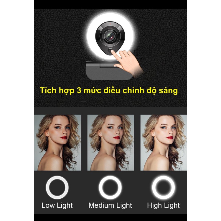 Webcam Máy Tính, Tích hợp Mic, Độ Phân giải Full HD, Đèn trợ sáng | BigBuy360 - bigbuy360.vn