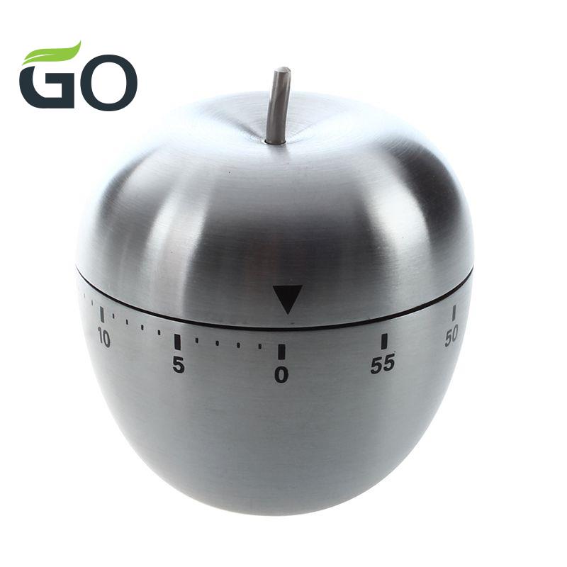 Đồng hồ đếm ngược bằng thép không gỉ 60 phút hình quả táo