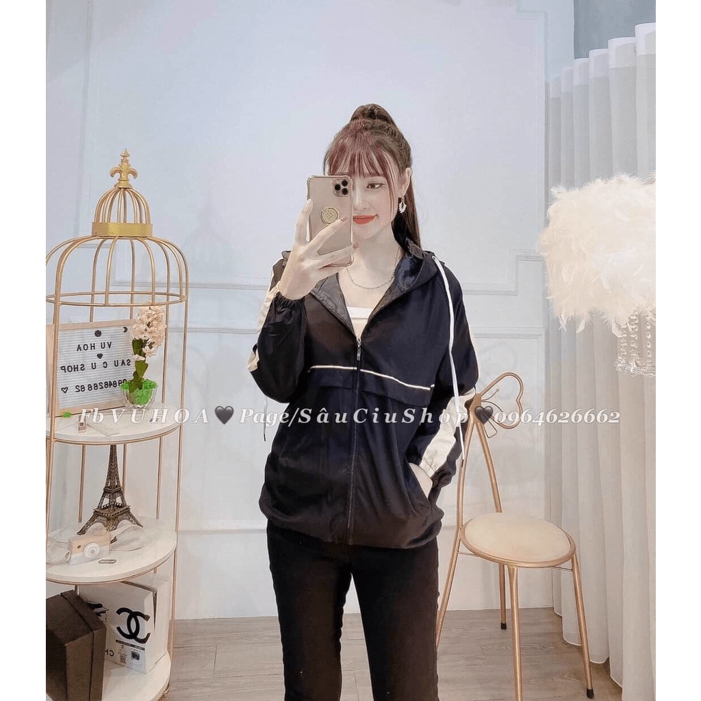Áo khoác dù 2 lớp che mưa chống nắng cản gió cực tốt dành cho các chị em , mẫu nhiều màu cho chị em lựa chọn MIDU FASHIO