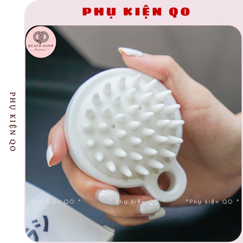 Lược gội đầu Silicon chống gầu, bảo vệ móng hàng nội địa Trung cao cấp - Phụ kiện QO LMASS02