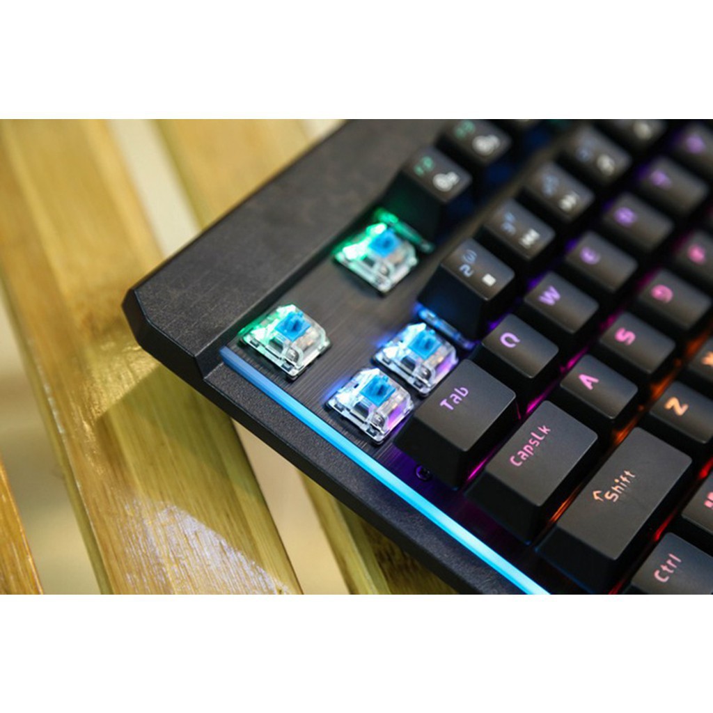 Bàn phím cơ Gaming Dareu EK169 - Màu đen - Led 7 màu - Chính hãng BH 24 tháng - Cam kết lỗi 1 đổi 1