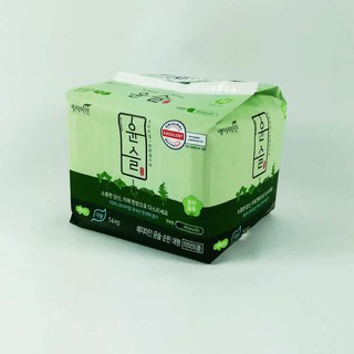 BĂNG VỆ SINH Yejimiin Plus Cotton Mild co L -28cm - 예지미인 Silk Sanitary Pads 14P L