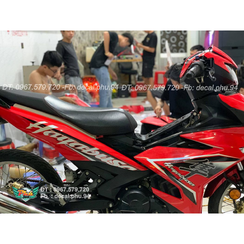 Tem Rời Exciter 150 Hayabusa đỏ đen (J)