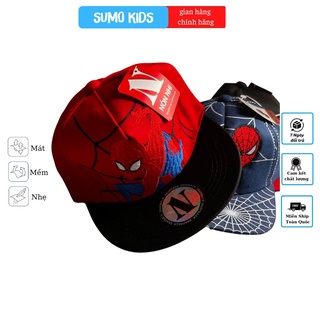 Mũ trẻ em spider man, Nón lưỡi trai họa tiết người nhện độc đáo dành cho bé trai - SUMO KIDS