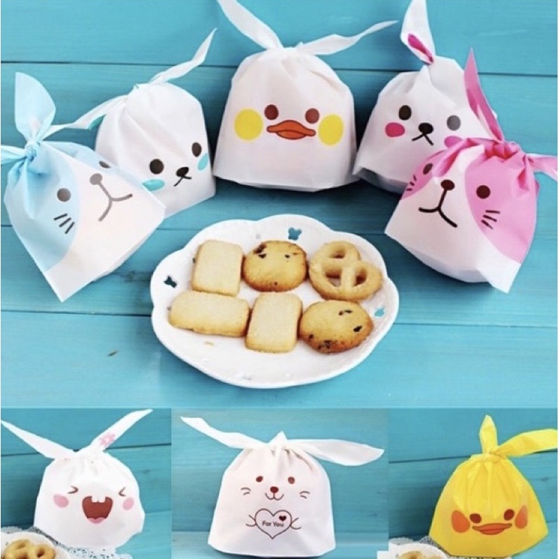 Set 10 túi chia quà sinh nhật, túi đựng bánh kẹo in hình dễ thương