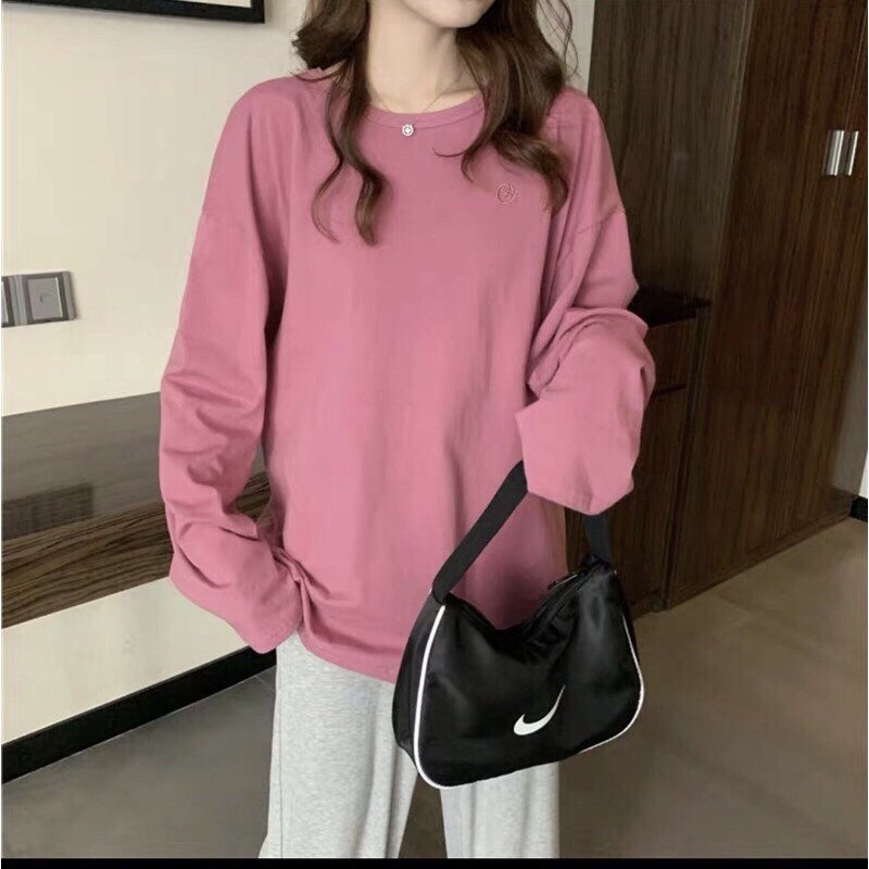 Áo Thun Tay Dài Trơn Form Rộng Basic Long Tee Nam Nữ Unisex