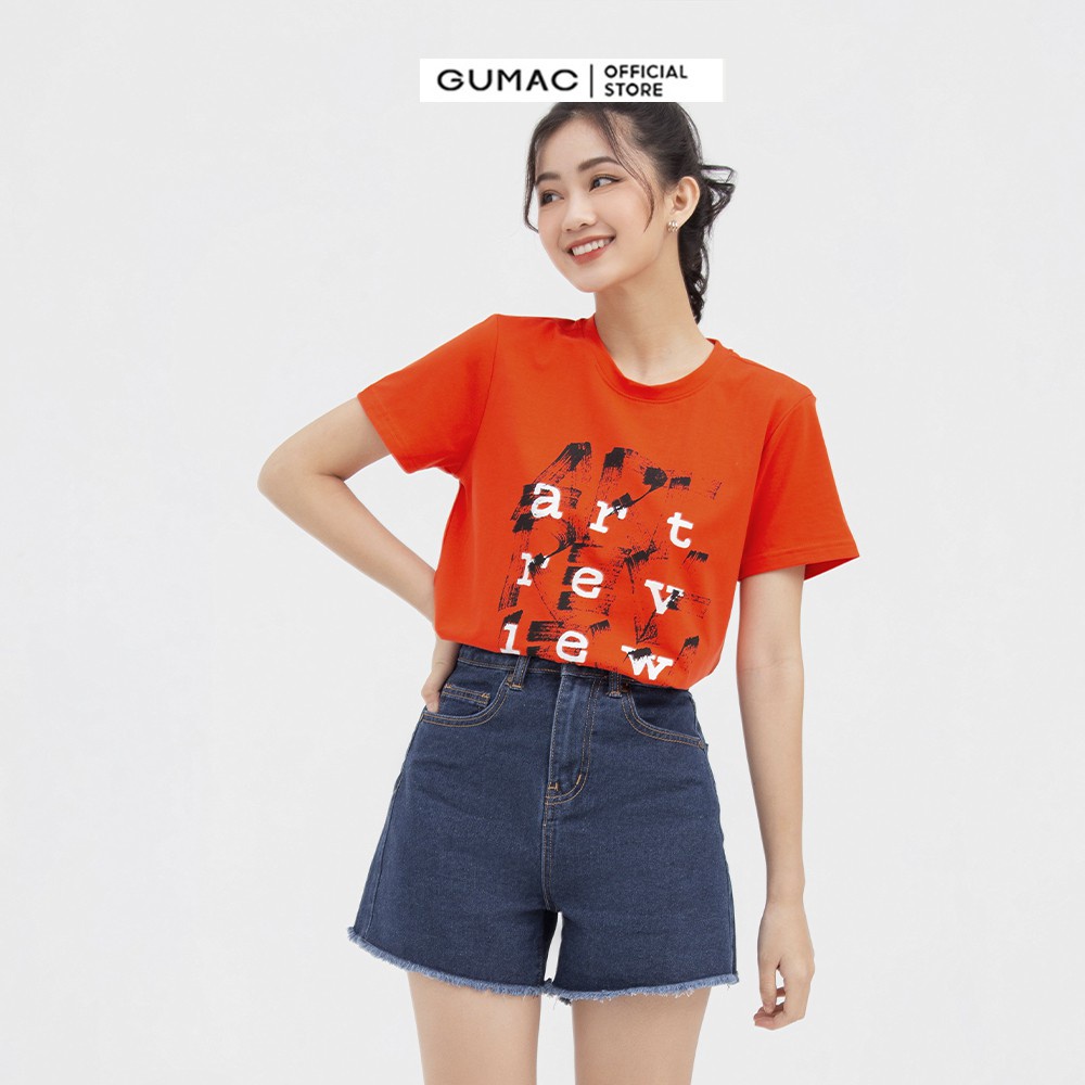 Quần short jeans nữ ống rộng QJB733 GUMAC