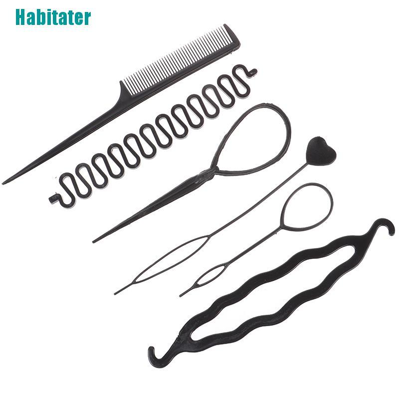 Set 6 Dụng Cụ Bện Tóc Tạo Kiểu Tiện Dụng Cho Bé