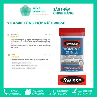 Vitamin Tổng Hợp Cho Nữ Úc Swisse Womens Ultivite Multivitamin 60v