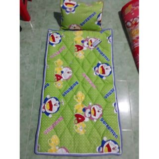 Bộ gối nệm cho bé đi học vải cotton