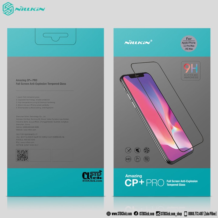 KÍNH CƯỜNG LỰC IPHONE 11 PRO MAX NILLKIN CP+PRO 2.5D CHÍNH HÃNG [NEW SALEOFF]