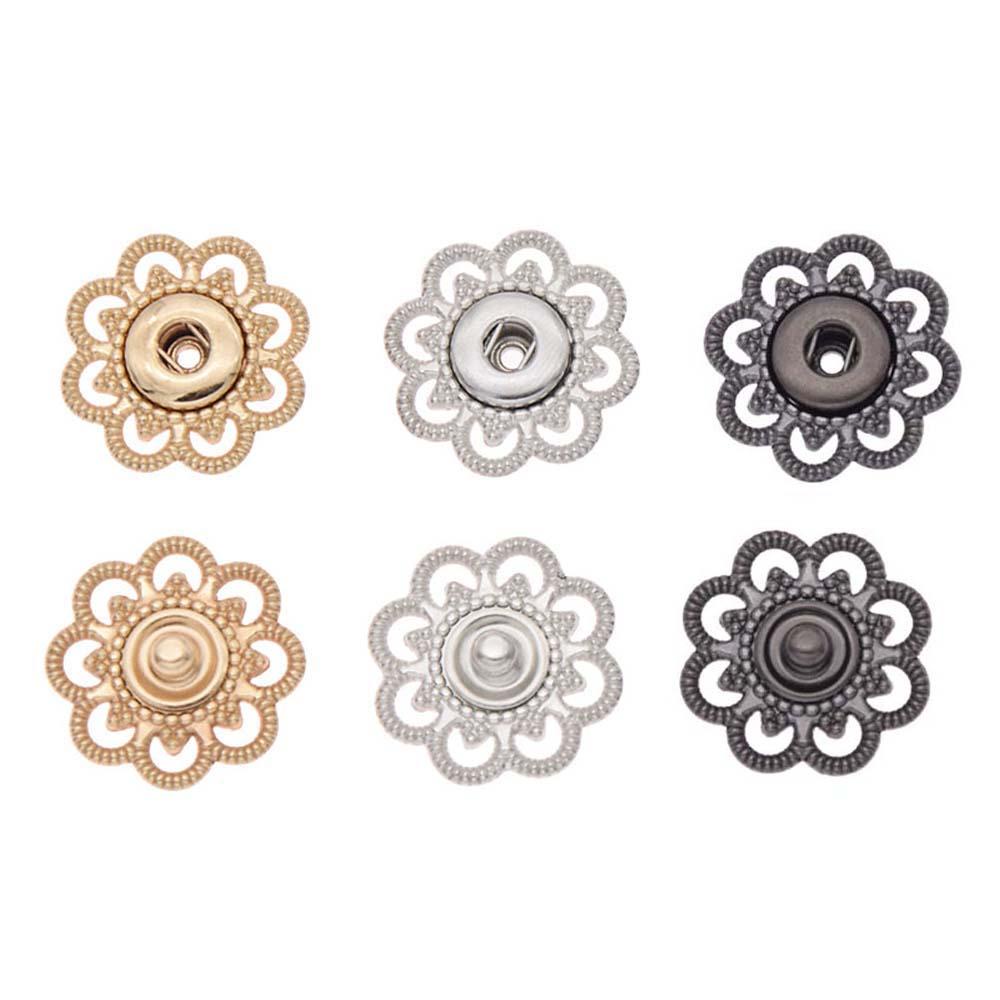 YIYU Nút Kim Loại Mini May Vá Quần Áo