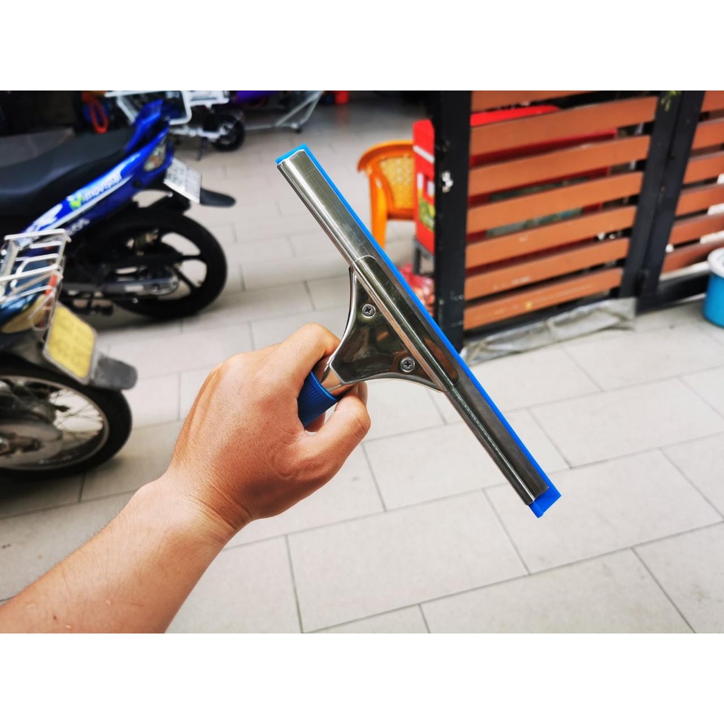 Tay Gạt Kính Inox Lưỡi Silicone Hàng Chuyên Dụng Cao Cấp Gạt Sạch Trong Kính