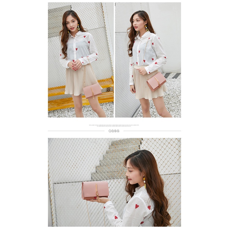 Túi xách nữ đeo chéo mini da Pu cao cấp kẹp nách thời trang nl.Store M06