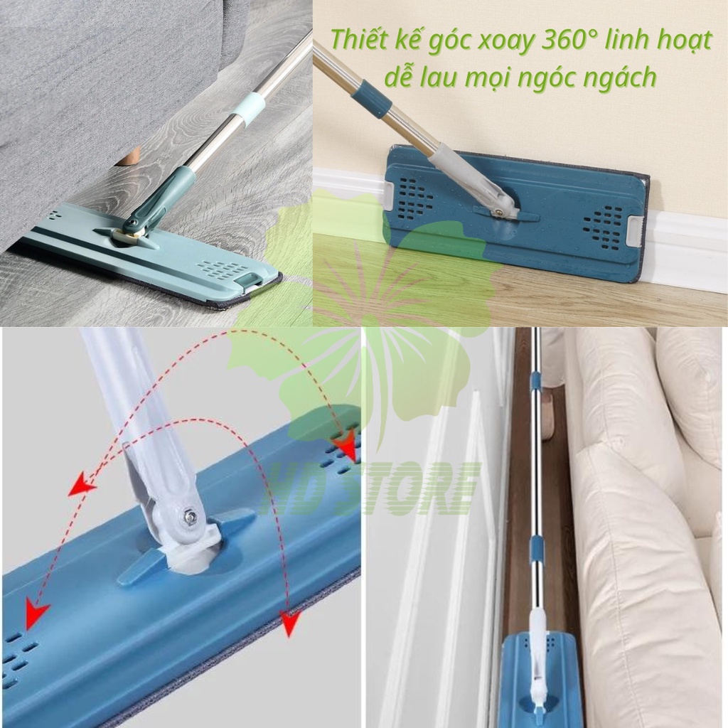 Bộ cây lau nhà tự vắt thông minh kiểu dáng Oval Model YGGL