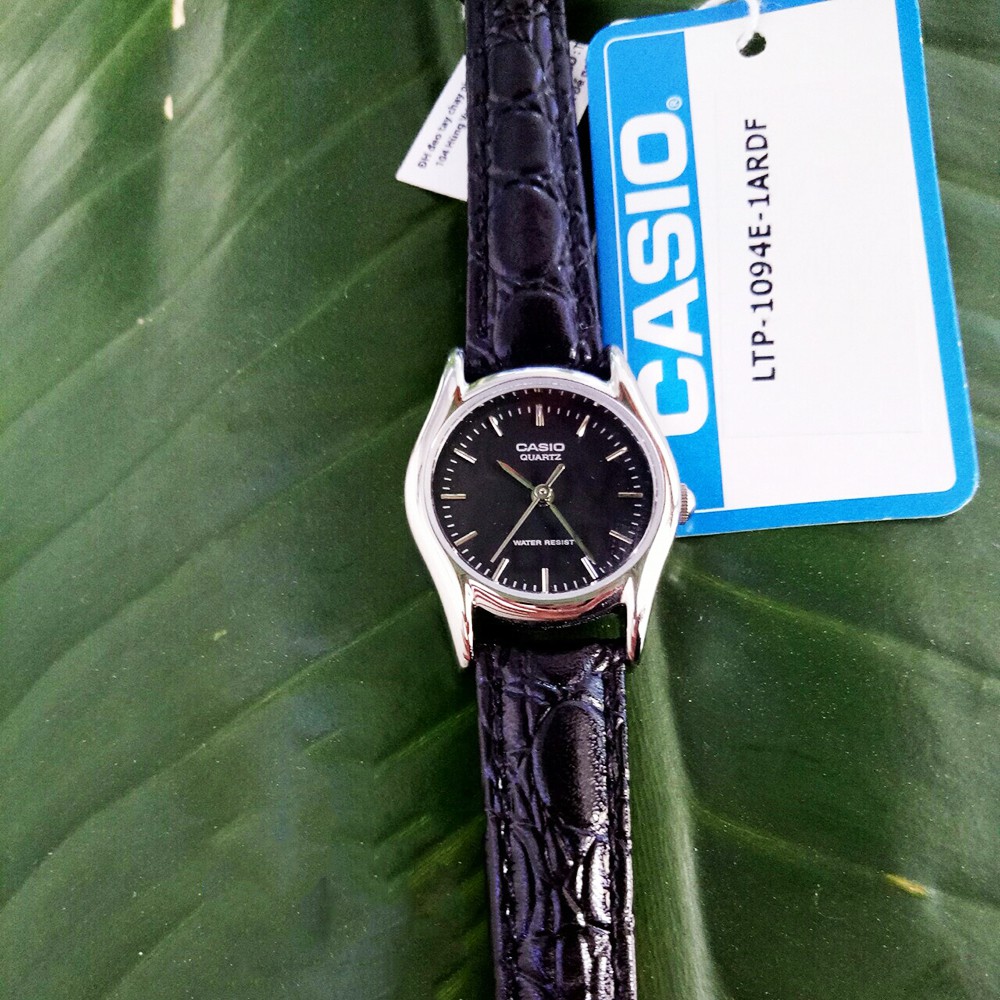 Đồng hồ nữ dây da Casio LTP-1094E-1ARDF chính hãng Anh Khuê cao cấp