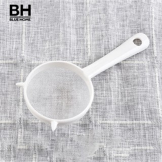 Kitchen Handheld Plastic Screen Tea Leaf Strainer Flour Sieve Colander