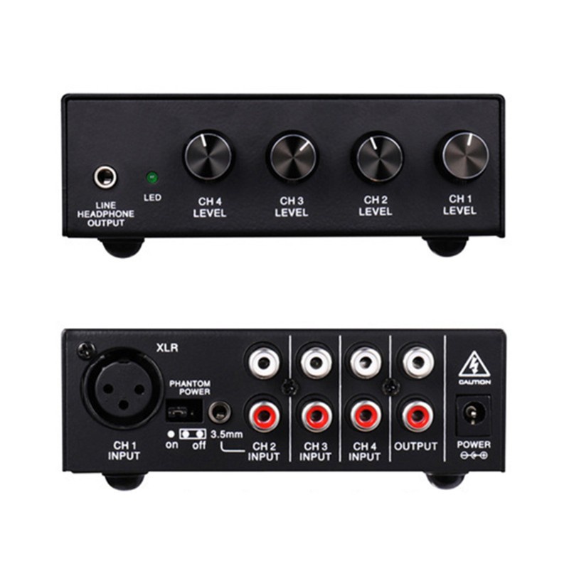 Bộ Trộn Âm Thanh Mini Mx500 Rca 5 Kênh Chuyên Dụng Cho Live And Studi-O
