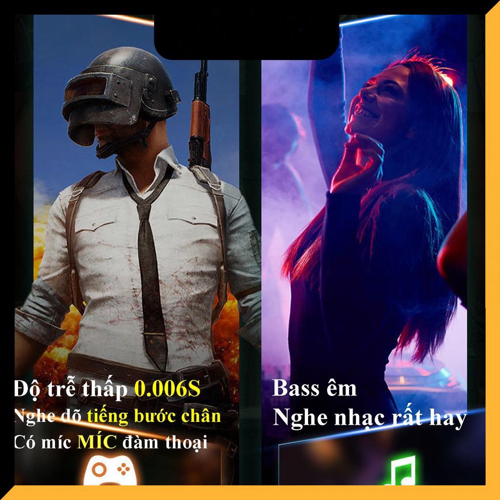 Tai nghe gaming Bluetooth, Tai nghe chơi game Apro 366 Tws Bluetooth 5.0 - Không dây có mic với độ trễ cực thấp