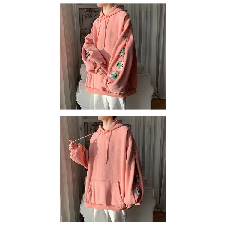 Áo hoodie AOKANG dáng rộng thời trang phong cách Hàn Quốc cho nam
