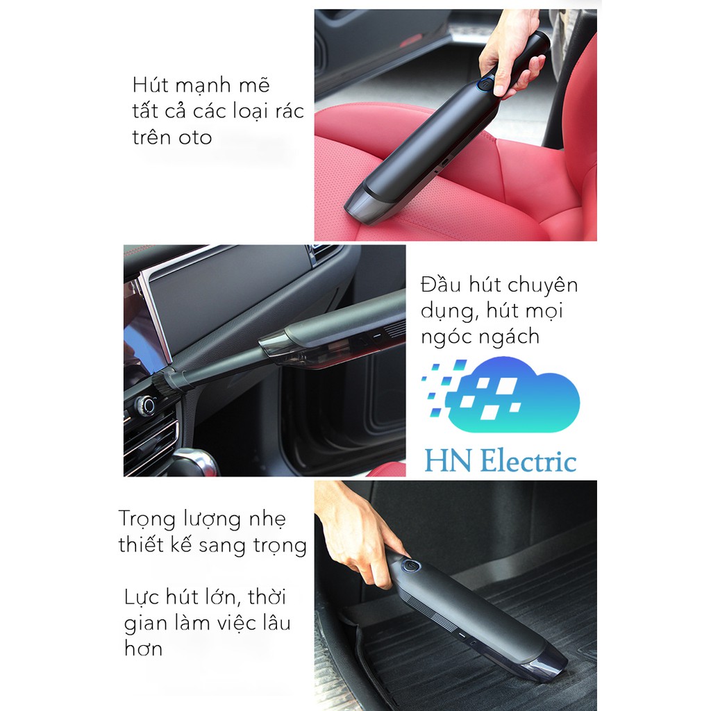 Máy hút bụi_Máy hút bụi trên ô tô thế hệ mới thiết kế sang trọng mạnh mẽ lực hút lên đến 5000pa !! | BigBuy360 - bigbuy360.vn