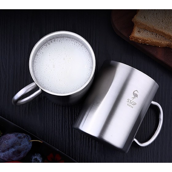 Ca đựng nước cách nhiệt inox 304 có quai cầm  SSGP 11171