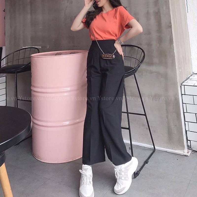 Quần suông bigsize nữ 60-95kg vải TUYẾT MƯA
