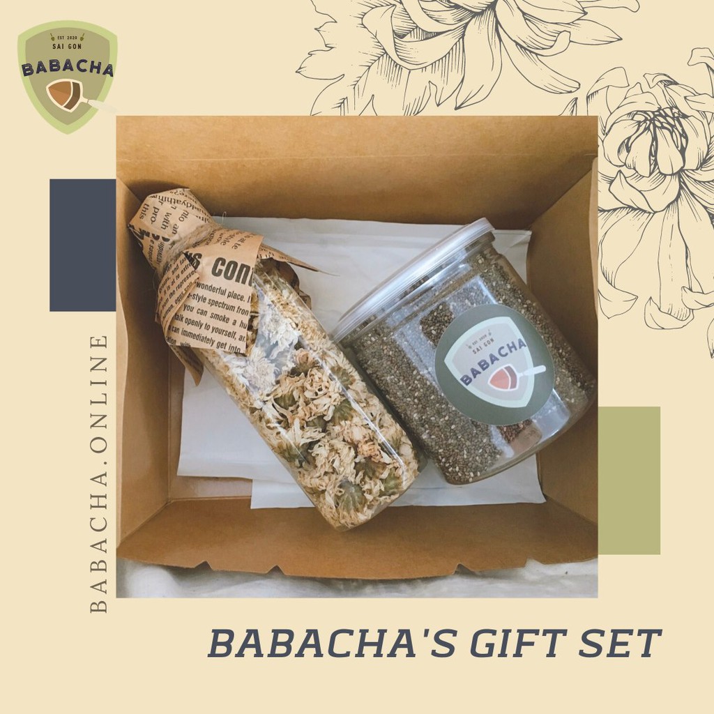 Gift set 20/11: Combo: trà hoa bạch cúc + hạt chia