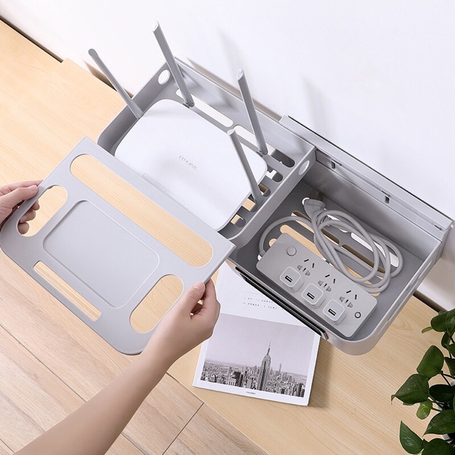 Hộp đựng modem wifi dán tường , không cần khoan