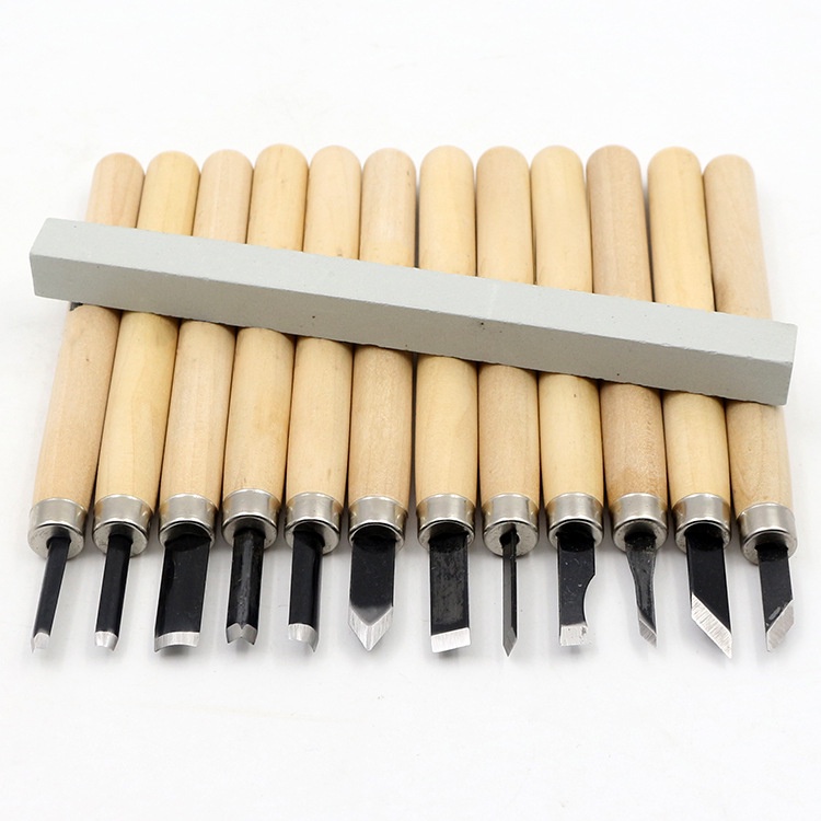 Bộ 10 Dao Đục Điêu Khắc Gỗ Thiết Kế Mới
