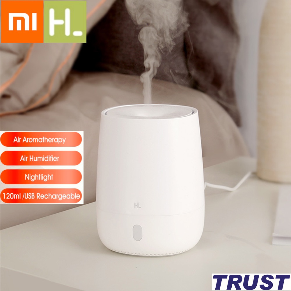 Máy phun sương tạo ẩm Xiaomi HL Aroma EOD01 - Máy xông tinh dầu có đèn ngủ mini - Hàng Chính Hãng