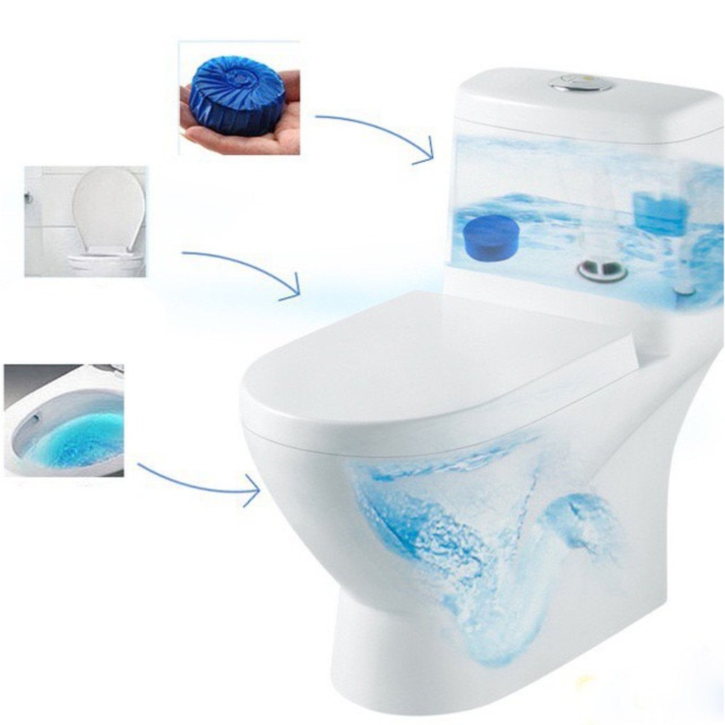 Viên tẩy bồn cầu Hando viên thả bồn cầu diệt khuẩn khử mùi toilet thế hệ mới tẩy sạch vệ sinh bám bẩn CozyBin