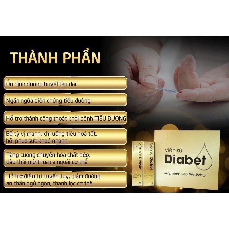 Viên sủi Diabet - Xoá tan nỗi lo tiểu đường