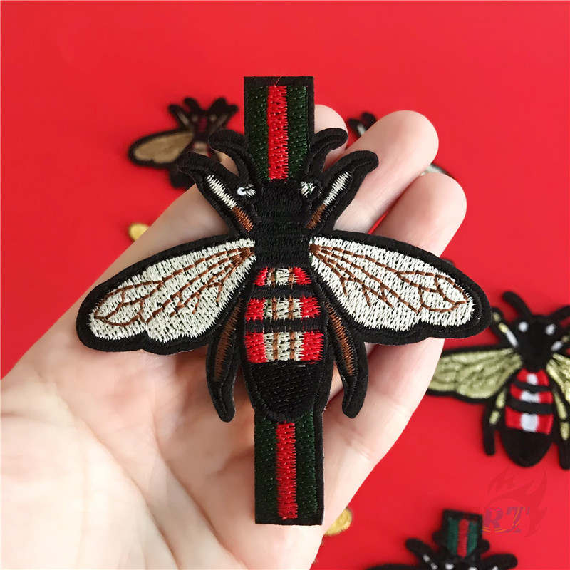 ♚ Thương Hiệu Thời Trang - Sticker Ủi Thêu Hình Con Ong ♚ 1 Sticker Ủi Thêu Hình Huy Hiệu