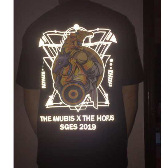 Áo thun tay lỡ anubis SGES phản quang unisex dáng form rộng | BigBuy360 - bigbuy360.vn