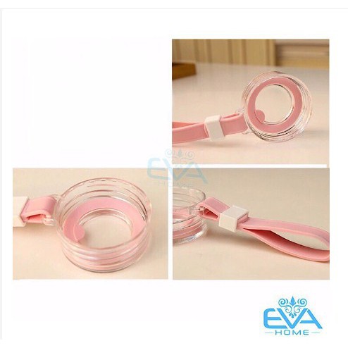 Bình Nước Thủy Tinh In Chữ Hello Master 480ML có dây xách