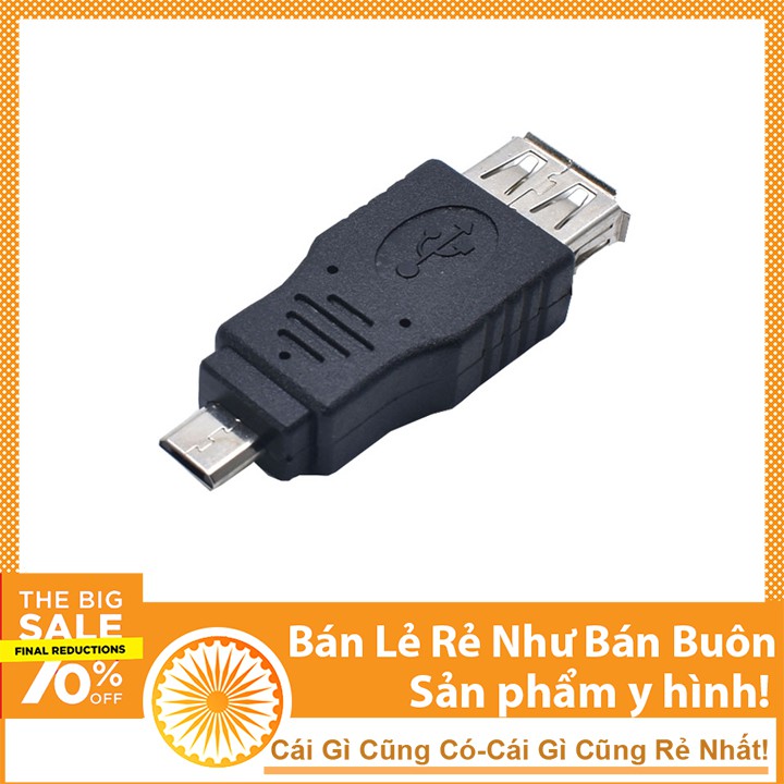 Đầu Chuyển Đổi USB Micro Sang USB A Cái 2.0 Giá Rẻ