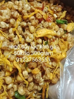 Ngô sấy lắc khô gà