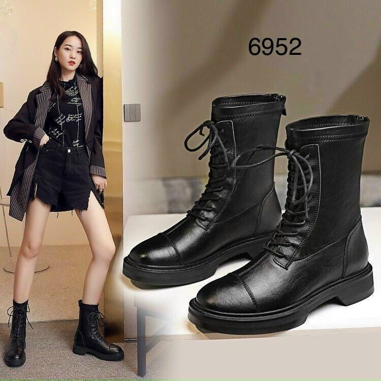 Bốt da cổ lửng TA135