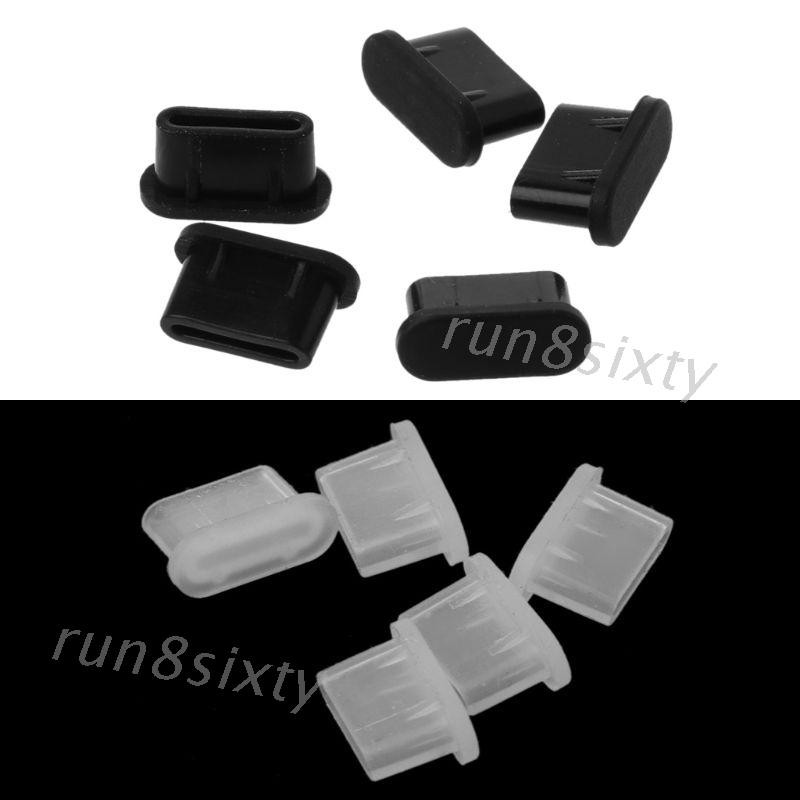 5 nút silicon chống bụi cho cổng sạc type-c trên điện thoại thông minh