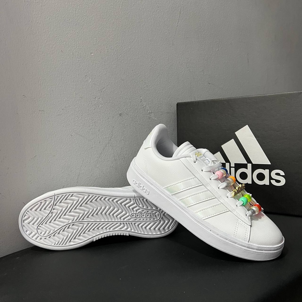 Giày Adidas Grand Court Alpha Thể Thao Thời Trang Màu Trắng Cloud White dành cho Nữ GW1066