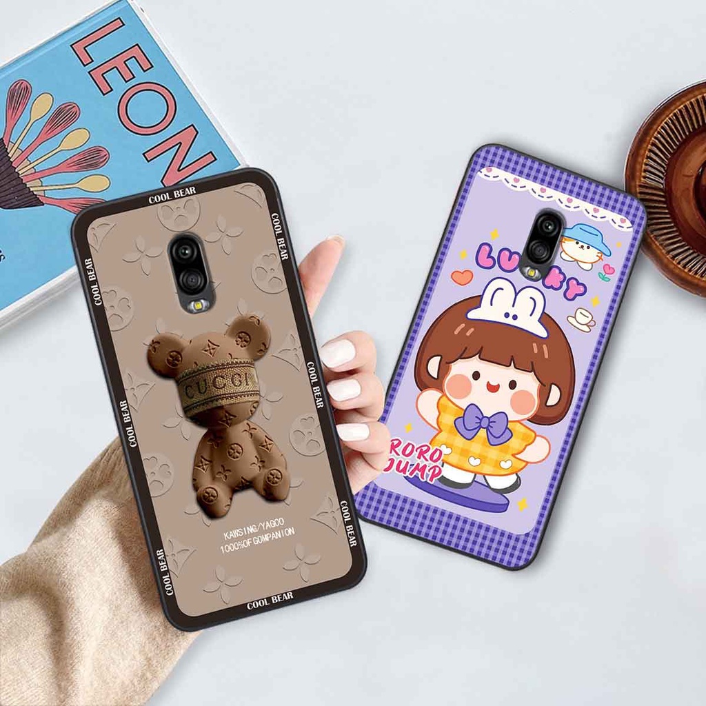Ốp Samsung J7 Plus / J7+ bear brick, gấu đáng yêu, dễ thương