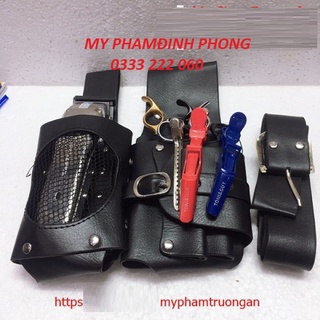 Túi đeo đựng kéo cắt tóc , tông đơ đồ nghề cắt tóc