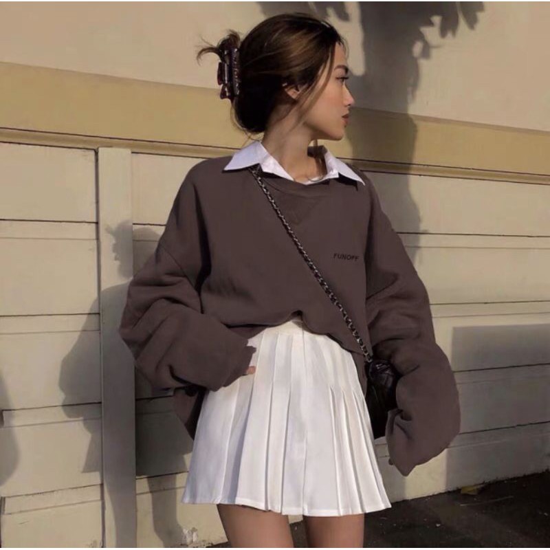 [ORDER]- Áo sweater/ Áo sơ mi trắng/ Chân váy tennis