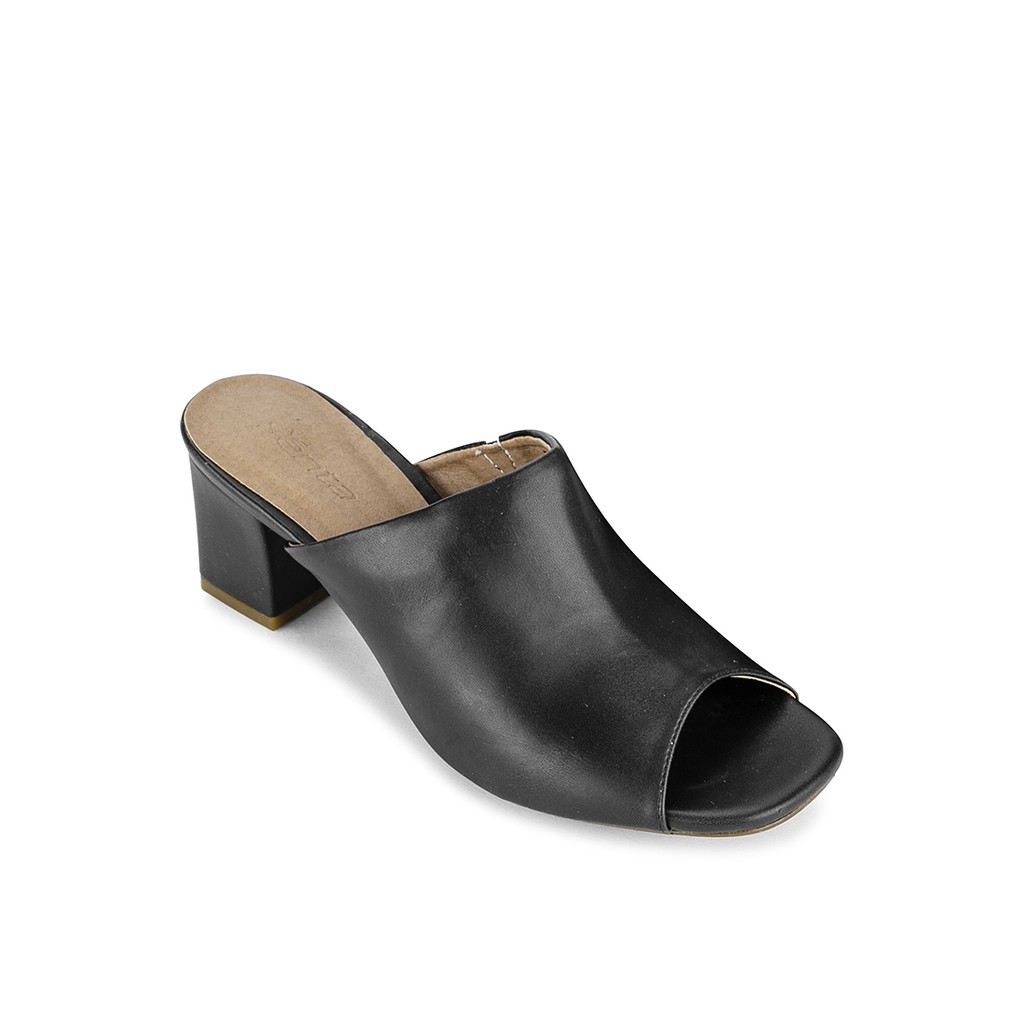 Guốc mule gót vuông trơn Senta SB1027