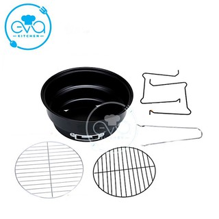 Bếp Nướng Than Hoa Tròn Có Chân Bếp Cao Portable Barbecue