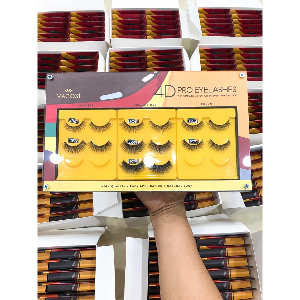 Lông Mi Giả Chuyên Nghiệp 4D VACOSI Pro Eyelashes