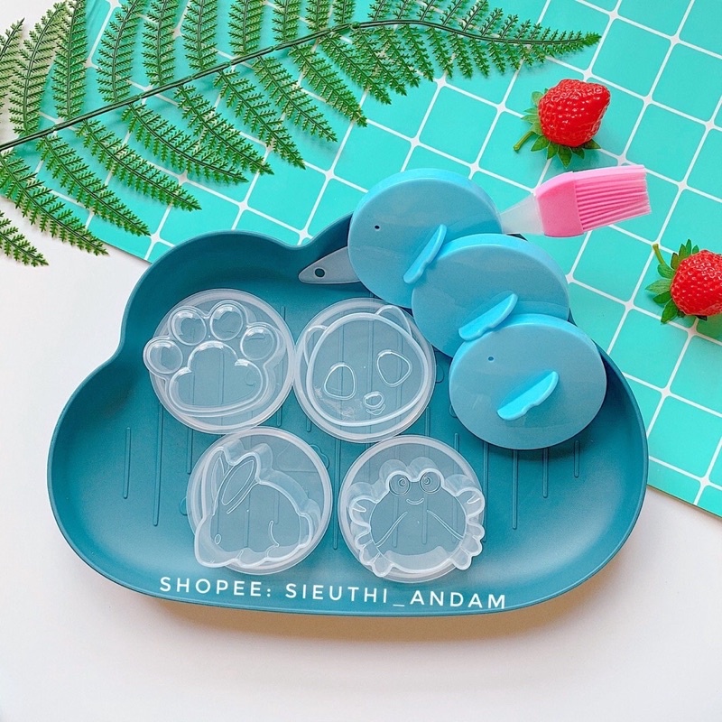 Bộ 4c Khuôn Hấp Trứng, Khuôn Hấp Bánh, Khuôn Làm Pudding, Thạch..Cho Bé Ăn Dặm